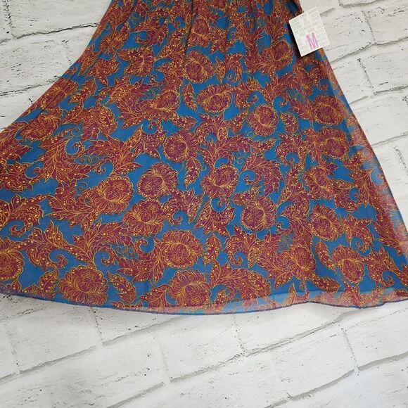 LuLaRoe Lola Skirt Womens Size Medium Pull On A Line Colorful Knee Length - Picture 11 of 11